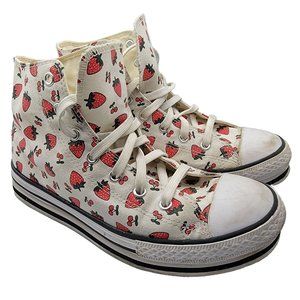 Converse Chuck Taylor Womens 6.5 All Star Platform Eva Hi Strawberry All Over